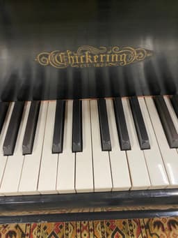 Chickering centennial 5’3” baby grand in black. - Chickeringgatelegblackbanygrand-2