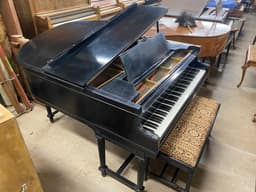 Chickering centennial 5’3” baby grand in black. - Chickeringgatelegblackbanygrand-6