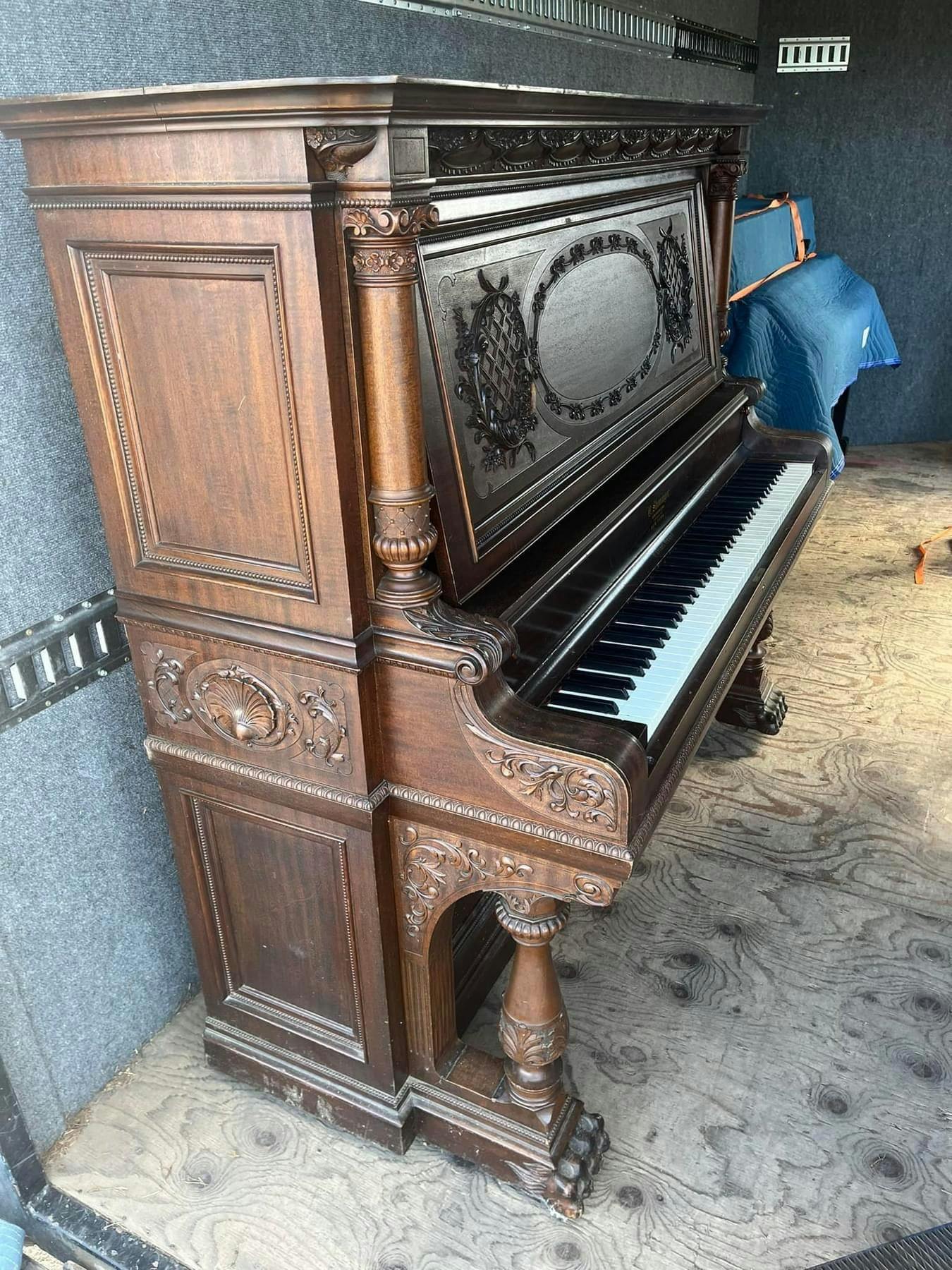 Shoninger Victorian Upright Piano - PhotoNov182023_105504AM